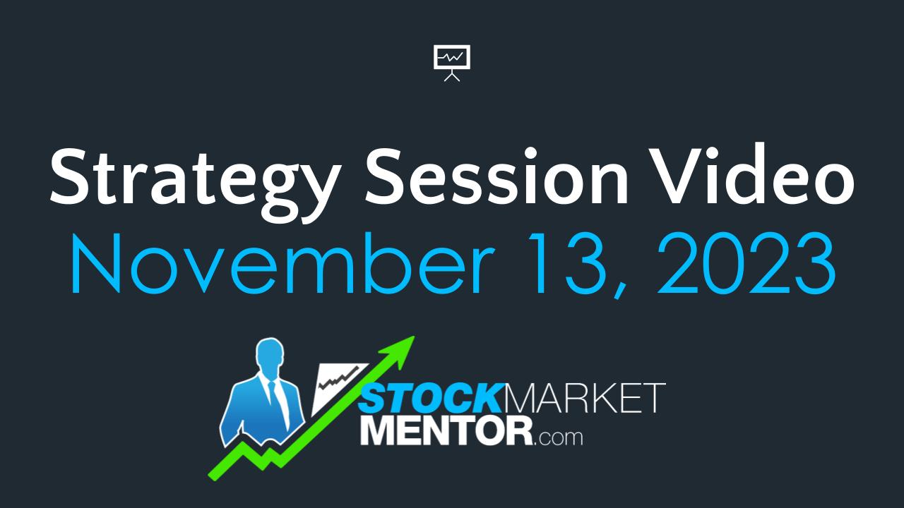 Monday Training and Trading Session – November 13, 2023